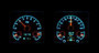 1969 Camaro HDX Instruments Illumination Color Wild Aqua