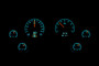 1963- 67 Chevy Corvette HDX Instruments Illumination Color Wild Aqua