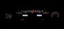 1964- 65 Ford Falcon/Ranchero/Mustang, VHX Instruments White Night View