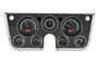 67-72 Chevy Pickup VHX Instruments w/ Analog Clock Black and Red (Bezel Not Included)