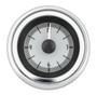 1951-52 Chevy Car Analog Clock Silver Alloy Background