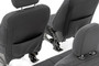 Ford Neoprene Seat Covers | Black [15-18 F-150] rear view of front seat covers