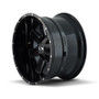 ION 141 Gloss Black/Milled Spokes 20X12 6-135/6-139.7 -44mm 106mm side view