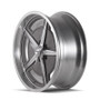 Ridler 605 Machined Spokes & Lip 17X7 5-114.3 0mm 83.82mm Side View