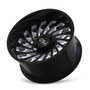 Cali Offroad Switchback 9108 Gloss Black/Milled Spokes 20x12 6x135 -51mm 87.1mm- angled view