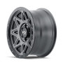 Dirty Life Theory Matte Gunmetal w/ Matte Black Lip 17x9 6x139.7 -12mm 106mm - side view