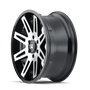 ION 142 Black w/ Machined Face 17x9 6x139.7 -12mm 106mm - side wheel view