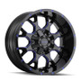 Mayhem Warrior Black w/ Prism Blue 17x9 8x165.1/8x170 18mm 130.8mm