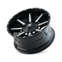 Mayhem Arsenal Gloss Black/Machined Face 17X9 8x165.1/8x170 18mm 130.8mm - wheel tilted view