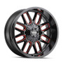 Mayhem Cogent Gloss Black w/ Prism Red 20x9 8x165.1/8x170 0mm 130.8mm