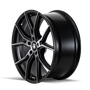 Touren TF01 Brushed Matte Black w/ Dark Tint 17x7.5 5x112 40mm 66.56mm - wheel side view