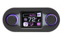 HDX/RTX Style Climate Controls Air Gen-IV Chrome Bezel with Silver Alloy displayed horizontal with color