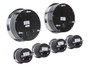 Six-Piece Universal Round HDX System Rearview of gauges