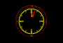 1940 Ford Car / 1940-47 Ford Truck HDX Instrument Clock displaying color theme Yellow Flare