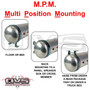 Black 5 Gallon 6-Port Aluminum M.P.M. Air Tank w/ Hidden Ports - Mounting Options