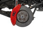 Red Caliper Cover (18-22 Jeep Wrangler JL / 20-22 Gladiator JT) - mounted view