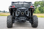 CAN-AM 2IN Receiver Hitch Plate (2018 Maverick X3 900 / 17-21 Maverick X3 Max Turbo) displayed mounted on utv