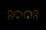 1987-1989 Ford Mustang HDX Instruments - Yellow Flare theme