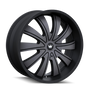 Mazzi 374 Rolla Matte Black Machined w/ Dark Tint 24x9.5 6x135/6x139.7 30mm 106mm