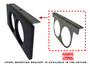 AVS Dual Gauge Panel with Two 2 Inch Gauge Cutouts & Two Middle Push Button Cutouts - Mounting Bracket NOT INCLUDED