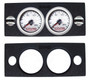 AVS Dual Gauge Panel with Two 2 Inch Gauge Cutouts & Two Middle Push Button Cutouts