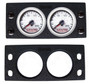 AVS Dual Gauge Panel with Two 2 Inch Gauge Cutouts & Four Black Push Button Cutouts