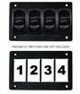AVS Gauge Panel with 4 Pneumatic Switch Cutouts
