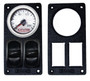 AVS Vertical Single Gauge Panel with One 2 Inch Gauge Cutouts & Two Pneumatic Switch Cutouts  & Mounting Holes
