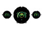 1957 Chevy Car GRFX Instruments - Modern Theme - Emerald