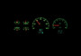 1987- 91 Ford Pickup and Bronco RTX Instruments - Mint Green