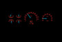 1992-1996 Ford Pickup RTX Instruments - Fire and Ice Theme