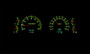 1991-1997 Toyota FJ80 Land Cruiser RTX Instrument System - Mint Green