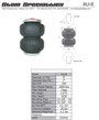 AU-6 Slam Specialties Air Bag  Specifications 