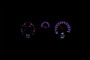 1988-1990 Toyota FJ 60 SUV RTX Instrument System - Vivid Orchid Theme