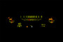 1965-1966 Ford Truck Custom Cab RTX Instrument System - Yellow Flare Theme