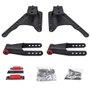 Leaf spring hanger and shackle kit with hardware