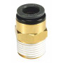 Straight- Male 3/8" NPT x 3/8" Tube SMC Brass