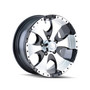 Ion Trailer Wheels 136 Black/Machined 15x6 5-114.3 0mm 83.82mm