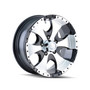 Ion Trailer Wheels 136 Black/Machined 15x6 6-139.7 0mm 108mm