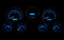 67-72 Chevy Pickup VHX Instruments w/ Digital Clock Blue Night View