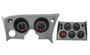 1968-77 Chevy Corvette VHX Instruments w/ Digital Clock black and red (displayed in bezel/bezel NOT included)