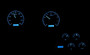 1968-77 Chevy Corvette VHX Instruments w/ Digital Clock Blue Night View