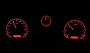 1969 Chevy Chevelle/El Camino VHX Instruments w/ Digital Clock Red Night View