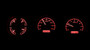 70-72 Pontiac GTO/LeMans VHX Instruments Red Night View