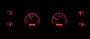 70-81 Chevy Camaro VHX Instruments Red Night View