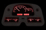 62-84 Toyota FJ40 VHX Instruments Red Night View
