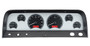 64-66 Chevy Pickup VHX Instruments silver and red