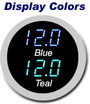 Ion Series Ambient Air Temperature display color options