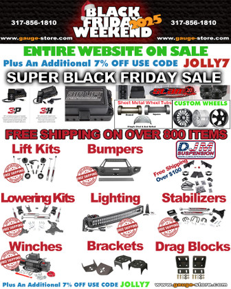 Gauge Store Black Friday Sale – Entire Site On Sale + EXTRA 7% Off With Code JOLLY7