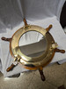 18" Nautical Mirror Ship Wheel with 11.5" mirror